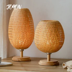 Handmade Bamboo Table Lamp Weaving