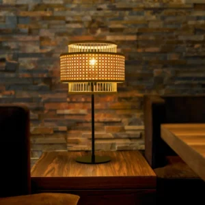 Retro Bamboo Table Lamp