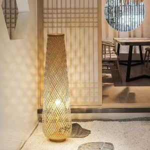 Designer Bamboo Floor Lamp